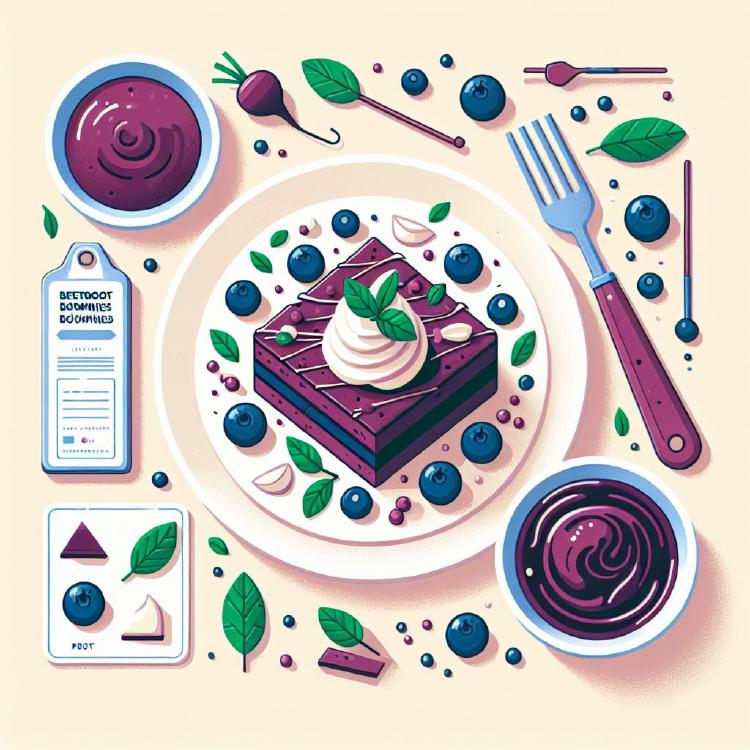 Řepové brownies s borůvkovým přelivem - revoluční twist na klasiku
